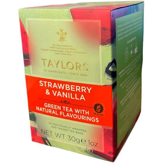 Caja Strawberry vanilla tea 20 bolsitas sin gluten