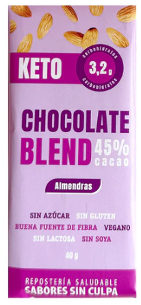 Barra chocolate blend keto 40g