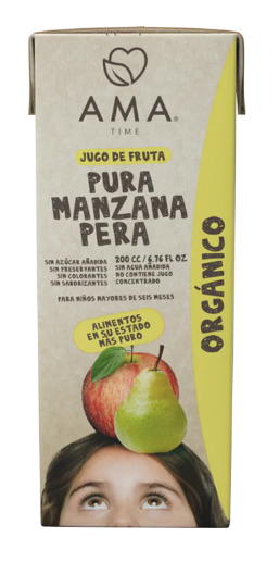 Jugo 200ml manzana pera Ama Time