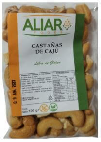 Castaña de Caju Aliar 100grs