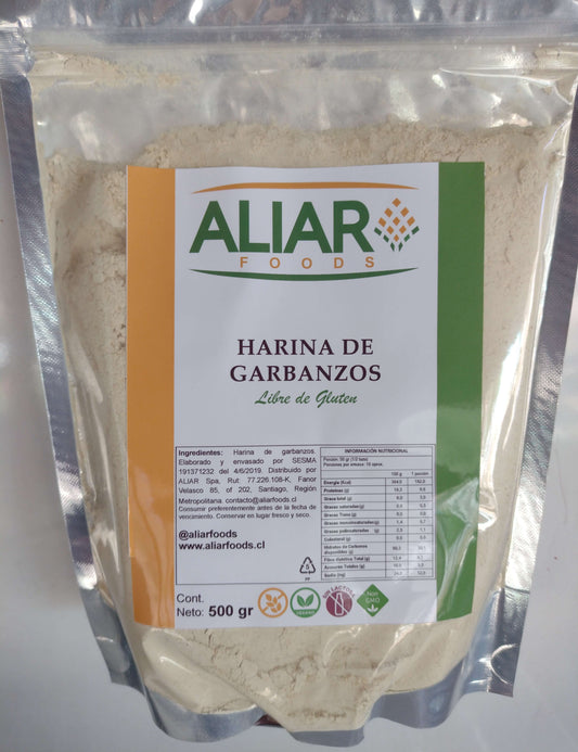 Harina de Garbanzo sin gluten Aliar Foods