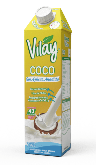 Bebida de Coco Original Sin Azucar Vilay 1Lt