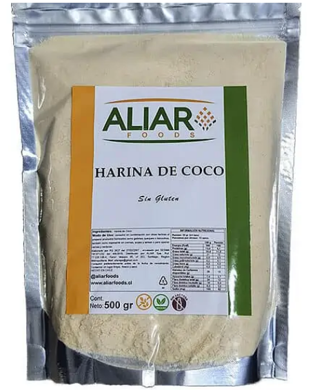 Harina de coco libre de gluten Aliar foods