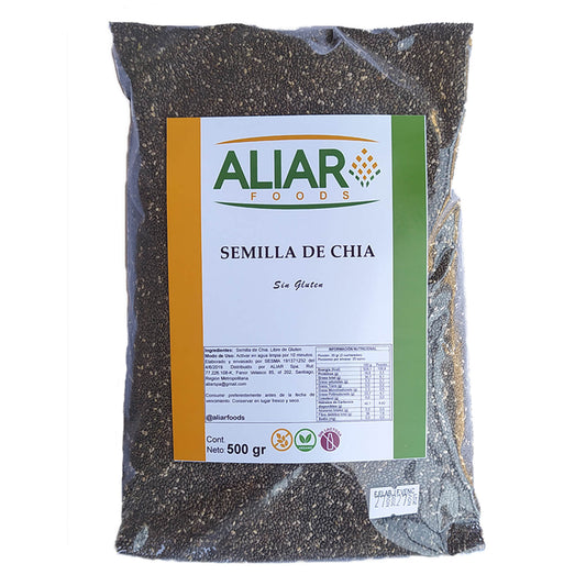 Semilla de Chía 500 Grs. Aliar Foods