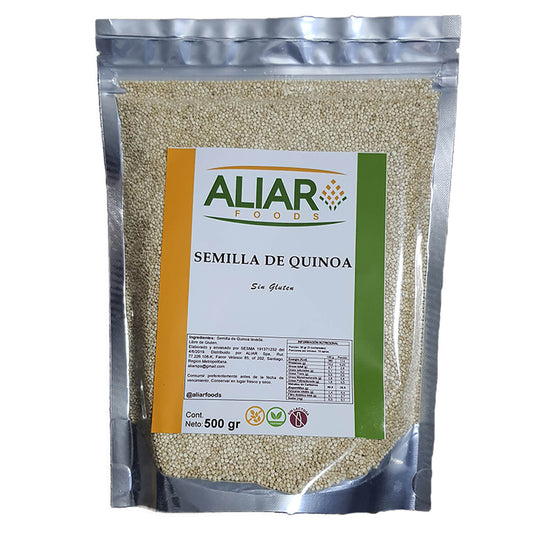 Semilla de quinoa blanca libre de gluten Aliar